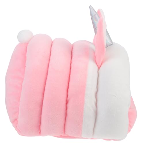 Supvox Kuschelweiches Hamster schlafnest Einhorn Form Warmes Kleintier Bett für Meerschweinchen Kaninchen und Kleine Haustiere Rosa von Supvox