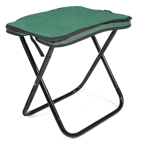Supvox Leichter Faltbarer Campingstuhl aus Aluminiumlegierung Tragbarer Outdoor Hocker mit Atmungsaktivem Sitz Klappbarer Gartensitz für Angeln Wandern und Sportveranstaltungen von Supvox