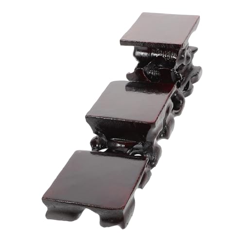 Supvox Massiver Sockel für Teekannen und Blumentöpfe Vielseitiger Roter Präsentationsständer für Vasen Bonsai und Pflanzen Eleganter Dekorationssockel aus Nachhaltigem Naturmaterial von Supvox