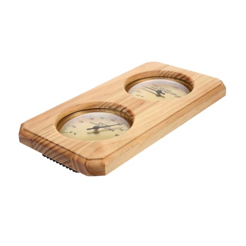 Supvox Mechanisches Sauna Hygrometer Temperatur Feuchtigkeitsmesser Holzgehäuse Wandmontage Präzise Temperaturanzeige für Innenräume Zuhause Supvox Mechanisches Sauna Hygrometer Temperatur Feuchtigkeitsmesser Holzgehäuse Wandmontage Präzise Temperaturanzeige für Innenräume Zuhause von Supvox