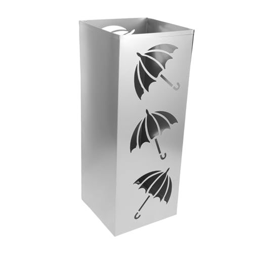 Supvox Metall Regenschirmhalter mit Wasserauffangschale Robuster Schirmständer für Eingangsbereich und Flur Moderner Leichter Organizer für Mehrere Regenschirme Platzsparend und Supvox Metall Regenschirmhalter mit Wasserauffangschale Robuster Schirmständer für Eingangsbereich und Flur Moderner Leichter Organizer für Mehrere Regenschirme Platzsparend und von Supvox