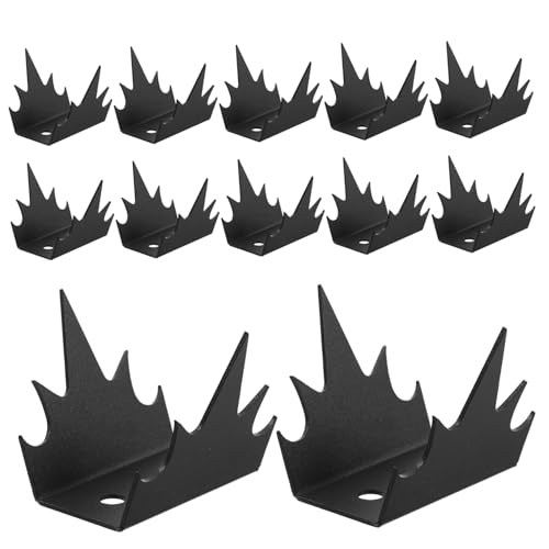 Supvox Metall zaunspitzen Sicherheits spikes Anti kletter Schutz für Garten Grundstückszäune Robuste Manipulationssichere Scharfe Einbruchsschutzspitzen zur Abschreckung von von Supvox