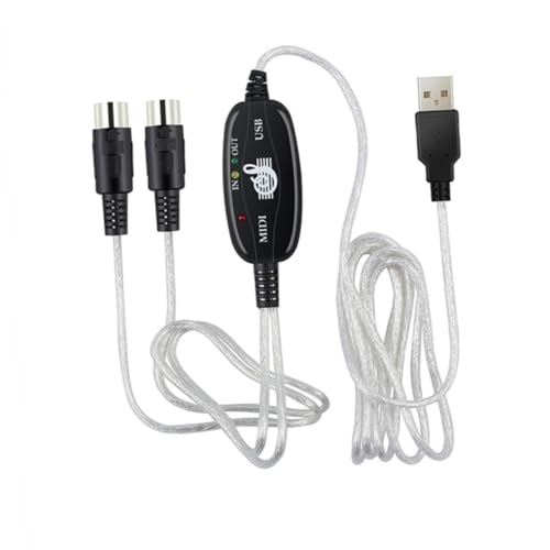 Supvox Midi Kabel USB Adapter Stabile Verbindung Midi Kabel für Keyboard Converter Musik Bearbeitung Kompatibel mit Windows Xp Supvox Midi Kabel USB Adapter Stabile Verbindung Midi Kabel für Keyboard Converter Musik Bearbeitung Kompatibel mit Windows Xp von Supvox