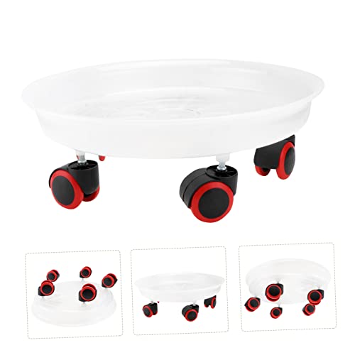 Supvox Für Blumentöpfe Wasserspeichernd Beweglicher Pflanzwagen 38cm Weiß Für Drinnen Und Draußen Supvox Für Blumentöpfe Wasserspeichernd Beweglicher Pflanzwagen 38cm Weiß Für Drinnen Und Draußen von Supvox