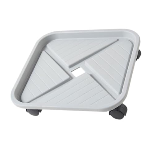 Supvox Mobiler Quadratischer Pflanzroller mit Abnehmbarem Verstärktem Kunststoff tablett Drehbaren Universalrädern Hoher Tragfähigkeit Wasserauffangender Basis für Indoor von Supvox