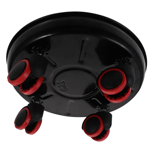 Supvox Movable Pflanzentablett mit Verstärkter Blumentopf untersetzer mit Wasserspeicherfunktion Runder Pflanzenroller für Innen Außenbereich für Balkon und Garten von Supvox