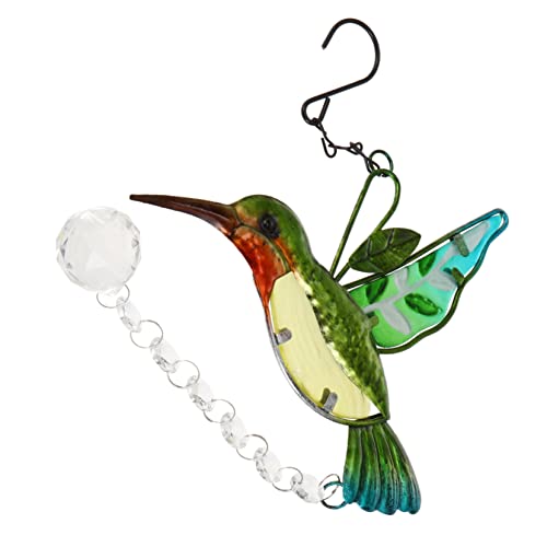 Supvox Ornament Hochzeitsdekoration Sonnenfänger Kristalle Gedenkwind Musik Vogel-Kristall-Sonnenfänger Dekoration als Sonnenfänger Kolibri schmücken Beleuchtung Leuchter Zubehör Glas von Supvox