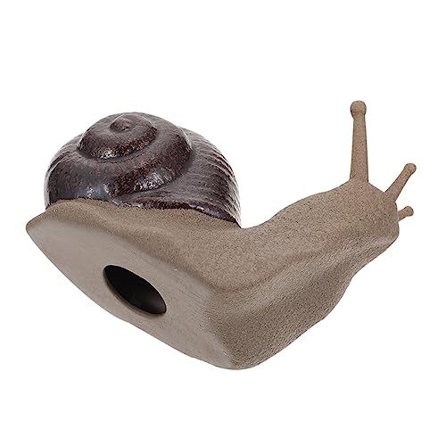 Supvox Gartenschnecken Statue Dekorative Ebene Figur Für Blumentopf Keramik Ornament Für Mikrolandschaft Lustige Schneckenfigur Für Garten Deko Für Miniaturgärten Und von Supvox