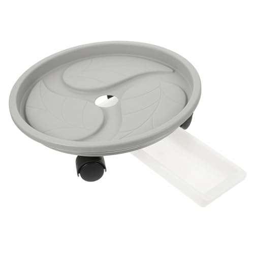 Supvox Pflanzenroller mit Robusten Runder Pflanzentopfuntersetzer aus Verstärktem Material bis Belastbar Mobiler Pflanztopfständer für Innen Außenbereich Kratzschonend und Leicht Rollbar von Supvox