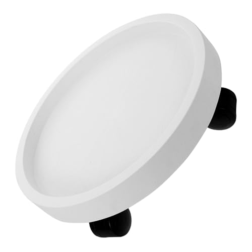 Supvox Pflanzentopf untersetzer mit Rädern Runder Verstärkter Kunststoff pflanzroller Mobiler Blumentopf ständer für Innen und Außen Schützt Böden vor Wasser und Schmutz Einfach zu von Supvox