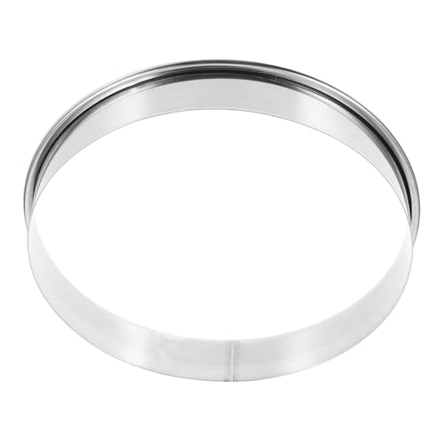 Supvox Pizza-Werkzeug Hausgemachtes Pizza -kit Muffin -Crumpet -Ring Backmodell Gebäckring Backzubehör Pizza Tablett Pizza Ringe Metall Runde Ringe Metall Rostfreier Silber von Supvox
