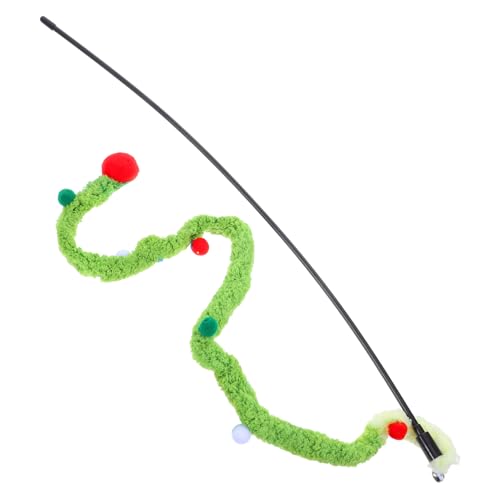 Supvox Plüsch Katzen Glocke Interaktiver Bunter Spielball für Katzen Geräuscharmes Katzenspielzeug für Drinnen und Draußen Selbstbeschäftigend zur Katzenunterhaltung und Beschäftigung von Supvox