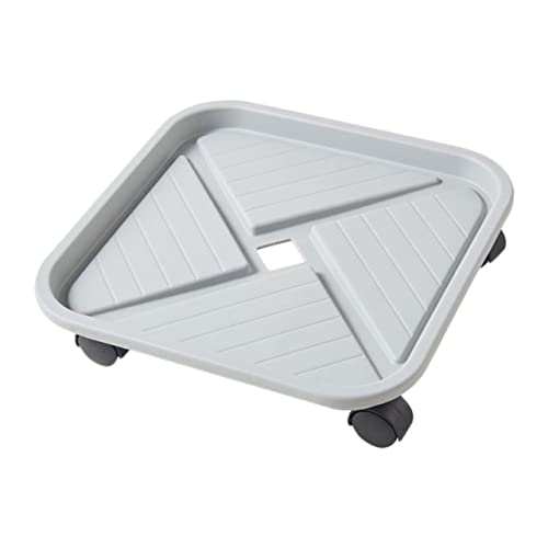 Supvox Quadratischer Pflanzentopf untersetzer mit Verstärktes Kunststoff tablett Flexibel und Bremsbar Kantenlänge für Drinnen und Draußen Einfacher Transport und Stabile Pflanzenablage von Supvox