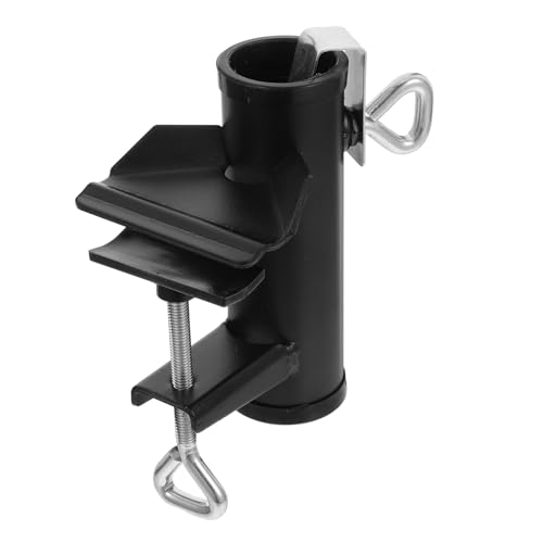 Supvox Regenschirm-Clip -stützclip -cliphalter Halterung Für Regenschirm Cliphalter Für Sonnenschirme -tischclip-Halterung Eisen Black von Supvox
