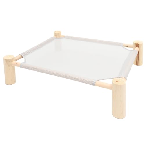 Supvox Reptilien hängematte mit Holzgestell Atmungsaktives Netz Schlaf Spielbett für Bartagamen Geckos und Echsen Einfach zu Reinigen Langlebig Erweiterbar als Sommer deko und von Supvox