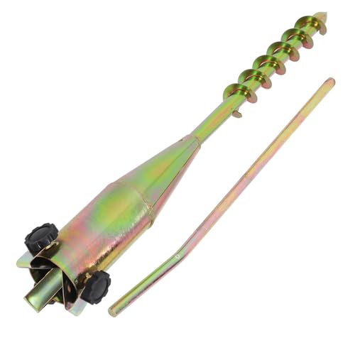 Supvox Robuster Gartenschirm Erdspieß Wetterfester Strandschirm Sandanker Einfacher Aufbau Zuverlässiger Sonnenschirmhalter für Balkon und Strand Kompatibel mit Spiralsonnenschirmen von Supvox
