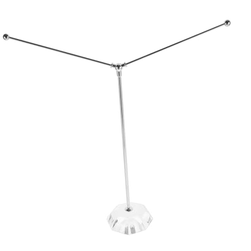 Supvox Robuster Tischfahnenhalter aus Metall und Kristall mit Stabilem Rundem Sockel Praktischer Fahnenständer für Schreibtisch Büro und Konferenzräume Dekorativer Flaggenmast für Kleine von Supvox