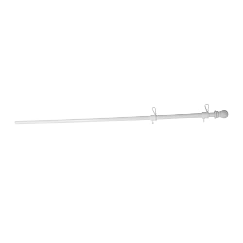 Supvox Rotierender Fahnenmast mit Wandhalterung Verhedderung Wetterfester Garten und Werbefahnenhalter Stabiler Flaggenmast für Haus Dach und LKW von Supvox