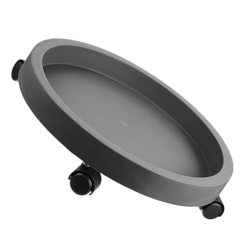 Supvox Runder Blumenkübel Trolley mit Wasserauffangschale Robuste Unterlage für Schwere Pflanzen für und Außenbereiche von Supvox