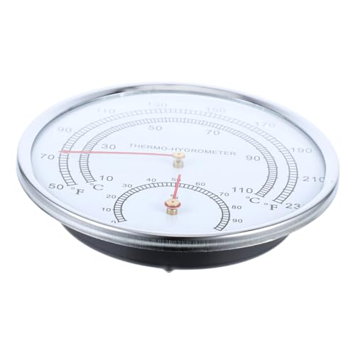 Supvox Sauna Thermometer Hygrometer für Zuhause Hochtemperaturbeständig Präzise Temperatur Feuchtigkeitsmessung Großer Ablesbarer Bildschirm Geeignet für Saunaräume und Dampfbäder von Supvox