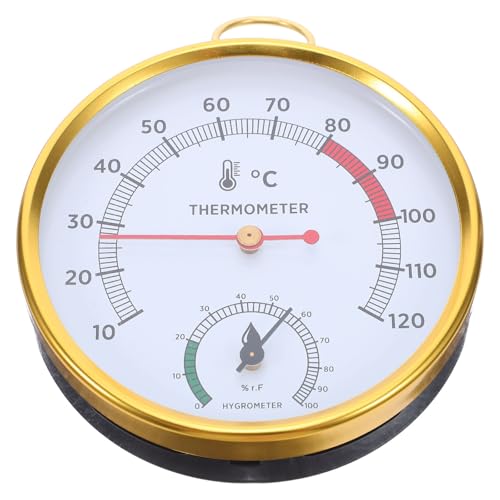 Supvox Saunathermometer-Hygrometer – 2-in-1-Saunaraummessgerät mit Feuchtigkeitsmesser – Temperatursensor – für Dampfbad-Spa im Innenbereich Supvox Saunathermometer-Hygrometer – 2-in-1-Saunaraummessgerät mit Feuchtigkeitsmesser – Temperatursensor – für Dampfbad-Spa im Innenbereich von Supvox