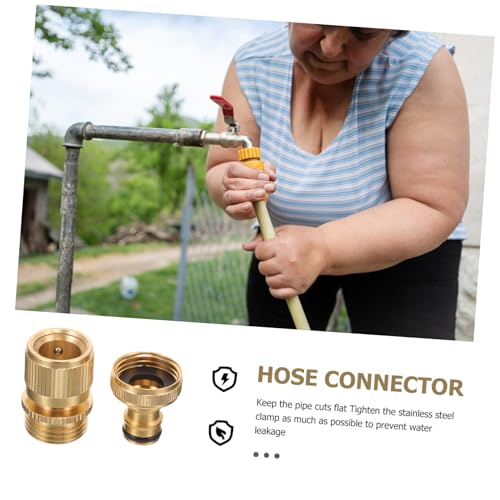 Supvox Schnellkupplung Gartenschlauch Messing Robust Gartenschlauch Reparaturverbinder Wasserschlauch Schlauchverbinder für Garten Wasseranschluss Zubehör Supvox Schnellkupplung Gartenschlauch Messing Robust Gartenschlauch Reparaturverbinder Wasserschlauch Schlauchverbinder für Garten Wasseranschluss Zubehör von Supvox
