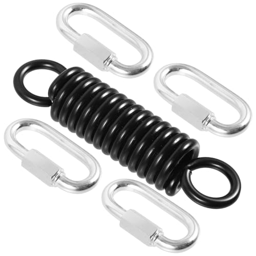 Supvox Schwerlast Metall Schaukelfeder Set mit Verbindungslringen Drehbare Hängematte Feder für Innen Außen Stoßdämpfend und Flexibel für Schaukelstuhl und Gartenhängesessel von Supvox