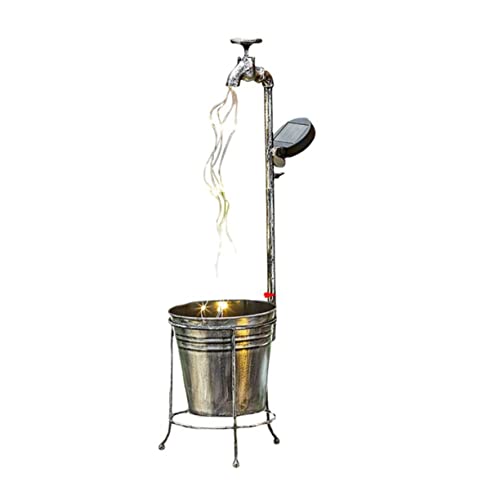 Supvox Solar Garten Wasserhahn Pflanzer Lichter Retro Außenbeleuchtung für Garten Hof und Terrasse Solarbetriebene LED Gartenleuchten mit Schmiedeeisernem Design Supvox Solar Garten Wasserhahn Pflanzer Lichter Retro Außenbeleuchtung für Garten Hof und Terrasse Solarbetriebene LED Gartenleuchten mit Schmiedeeisernem Design von Supvox