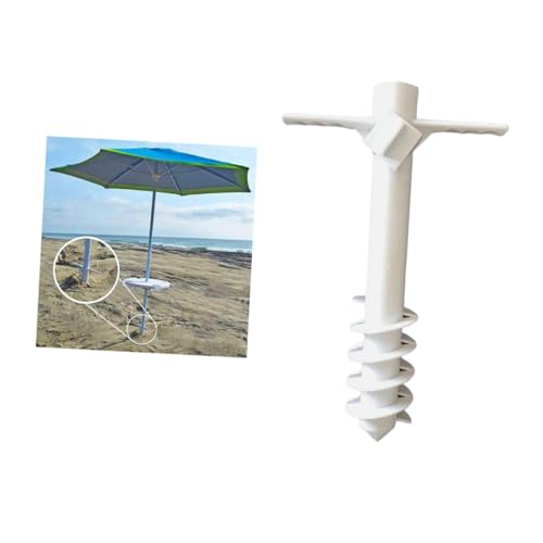 Supvox Strand Sonnenschirm Erdspiess Pin Sandanker aus Robustem mit Rutschfestem Griff Installieren als Strand und Gartenzubehör für Sicheren Halt bei Wind und Outdoor Aktivitäten von Supvox