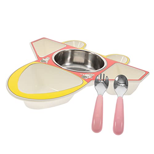 Supvox Teller Set Flugzeug Design mit Geteilten Fächern Löffel und Robustes Gesundes Kindergeschirr für Zuhause und Schule Frei Leicht zu Reinigen Rot Silber Supvox Teller Set Flugzeug Design mit Geteilten Fächern Löffel und Robustes Gesundes Kindergeschirr für Zuhause und Schule Frei Leicht zu Reinigen Rot Silber von Supvox