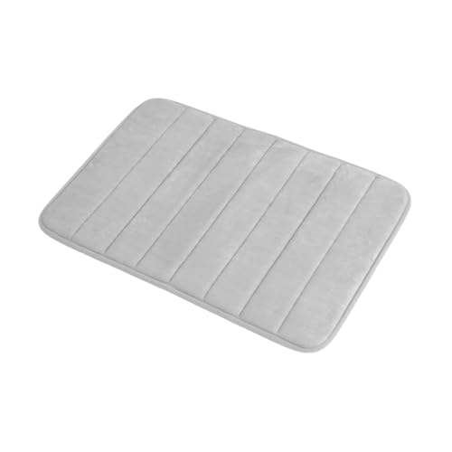 Supvox Teppich Wasserabsorbiermatte Eingang Fußmatte rutschfeste Fußmatte Badvorleger rutschfest Badewanne Matte Fußmatte Inneneingang Fußpeelingmatte zum Duschen Flanell Hellgrau Supvox Teppich Wasserabsorbiermatte Eingang Fußmatte rutschfeste Fußmatte Badvorleger rutschfest Badewanne Matte Fußmatte Inneneingang Fußpeelingmatte zum Duschen Flanell Hellgrau von Supvox