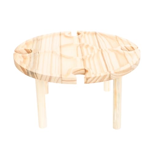 Supvox Tragbarer Outdoor Weintisch mit Fach Klappbar Picknicktisch für Weinliebhaber Camping Garten Strand Großer Runder Beintisch Supvox Tragbarer Outdoor Weintisch mit Fach Klappbar Picknicktisch für Weinliebhaber Camping Garten Strand Großer Runder Beintisch von Supvox