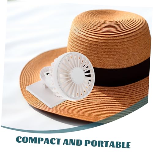 Supvox Tragbarer Solar Klemmventilator USB Wiederaufladbar Mini Clip Lüfter mit Wasserschutz Ultraleicht für Hut Rucksack Camping und Outdoor Aktivitäten von Supvox