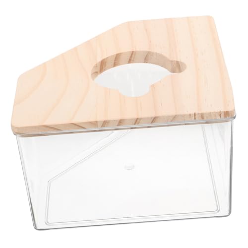 Supvox Transparente Hamster Sandbad Box mit Holzdeckel Sandbadewanne für Kleintiere Wie Hamster Mäuse Chinchillas Hygienischer Duschraum und Sandkasten für Kleine Haustiere Supvox Transparente Hamster Sandbad Box mit Holzdeckel Sandbadewanne für Kleintiere Wie Hamster Mäuse Chinchillas Hygienischer Duschraum und Sandkasten für Kleine Haustiere von Supvox