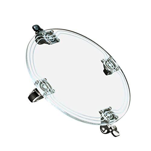 Supvox Transparenter Runder Blumentopfuntersetzer mit Geräuschlosen Acryl Pflanzentopfhalter für Drinnen und Draußen Schützendes Transportbrett für Empfindliche Böden von Supvox