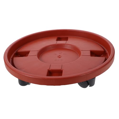 Supvox Universeller Blumentopf Roller mit Verstärktem Drehbarem Rad Stabiler Pflanzenständer für Balkon und Garten Großer Pflanzentopf transportwagen Schützt Böden vor Wasser und Erde von Supvox