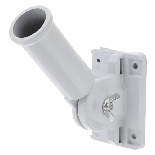 Supvox Verstellbare Wandhalterung Fahnenmast Aluminiumlegierung Flaggenhalter Robust Wetterfest für Außenbereich Einfache Weiß Innendurchmesser von Supvox