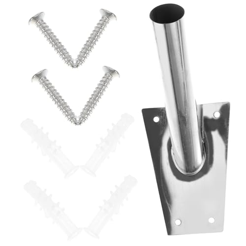 Supvox Verstellbarer Fahnenmasthalter Aluminiumlegierung Robuste Wandhalterung für Garten Terrasse Balkon Flaggenmastbefestigung Supvox Verstellbarer Fahnenmasthalter Aluminiumlegierung Robuste Wandhalterung für Garten Terrasse Balkon Flaggenmastbefestigung von Supvox