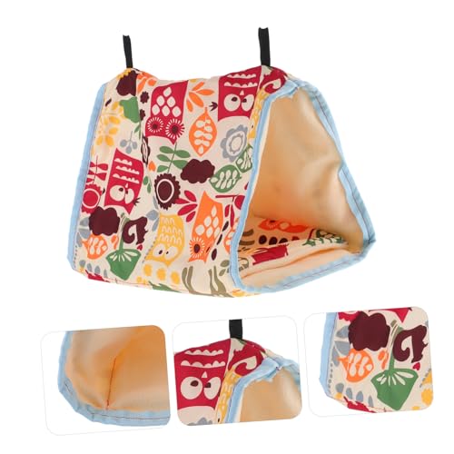 Supvox Vogelnest für Papageien Verdicktes Warmes Hängendes Schlafnest mit Kissen Geeignet als Vogelschutz und Kuschelhöhle für Käfig und Garten Hellblau mit Tier und Blumenmotiv Supvox Vogelnest für Papageien Verdicktes Warmes Hängendes Schlafnest mit Kissen Geeignet als Vogelschutz und Kuschelhöhle für Käfig und Garten Hellblau mit Tier und Blumenmotiv von Supvox