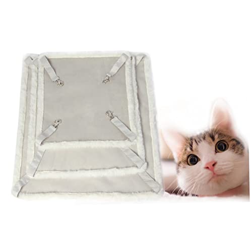 Supvox Warme Katzenhängematte aus Weichem mit Robustem Metallverschluss Belastbar bis Komfortables Schlafbett für Katzen als Langlebiges Haustierbett und von Supvox