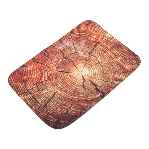 Supvox Wasserfeste Holzoptik Bodenmatte rutschfest Strapazierfähig Badvorleger und Wohnzimmer Fußmatte Kreative Nordic Deko Einfache Anwendung und Vielseitig Einsetzbar von Supvox