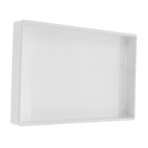 Supvox Weißes Kunststoff tablett für Keimschalen Rechteckiges Indoor pflanztablett Langlebiges Sprossenglas Brett für Küchenanwendung zur Einfachen Sprossenzucht und Keimglas aufzucht von Supvox