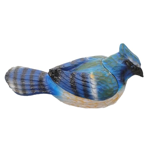 Supvox Wetterfeste Vogel Schlüsselbox aus Robustem Harz Realistisches Garten Schlüsselversteck für Außenbereich Dekorative Steinattrappe zur Sicheren Schlüsselaufbewahrung im Garten von Supvox