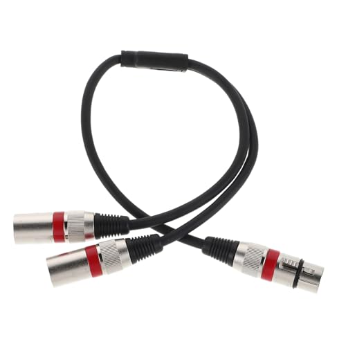 Supvox Xlr Splitterkabel Robuster Audioadapter Weiblich Männlich Hochwertige Klangübertragung für Mixer und Mikrofone Einfach zu Identifizieren von Supvox
