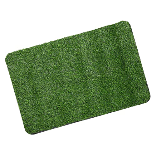 Supvox rutschfeste Kunstrasen Türmatte mit Drainagelöchern Realistische Grüne Garten Fußmatte Wetterfeste Outdoor Matte für Hauseingang und Büro Pflegeleicht Naturgetreuer Rasenteppich von Supvox