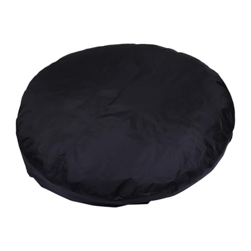 Supvox wasserdichte Poolabdeckung aus Polyester TAFT Robuste Leichte Badewannen Gartenwanne Abdeckung Windfest Schmutzabweisend Einfache Anbringung Schwarz von Supvox
