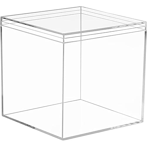 1 Stück Kunststoff Geschenkbox Transparent,Kleine Klare Schokoladen Süßigkeiten Box, Transparente Snacks Box,Gastgeschenk fur Schmuck Speicher Display, Hochzeit, Valentinstag,15x15x15cm von Surakey