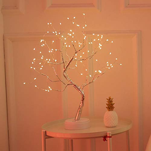 108 LED Baum Lichter,Bonsai Baum Licht, Dekoratives LED Tischlampe Lichterbaum Lichterzweige für Tischdekoration, Warmweiß LED Leuchtbaum für Weihnachten Hochzeit Partei Innen Dekoration von Surakey