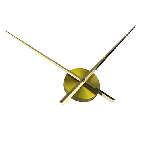3D Uhrzeiger Wanduhr Große,Schwarz Gold Modern DIY,Uhrwerk mit Zeiger,Quarz-Uhr-Mechanismus, Wanduhren zum Selber Bauen Deko für Zuhause Wohnzimmer Schlafzimmer Restaurant Büro von Surakey