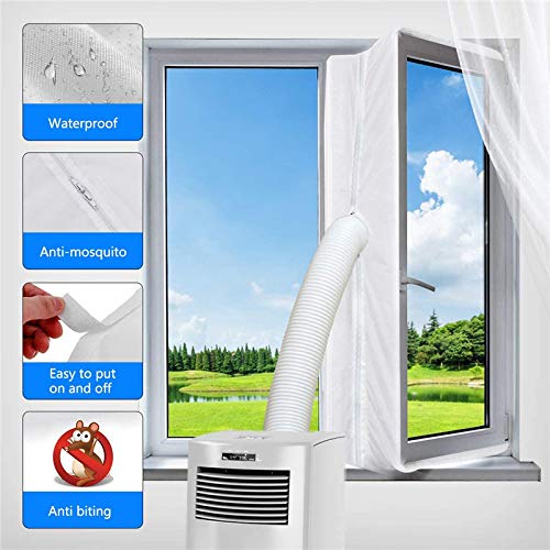 400cm Universal Klimaanlage Fensterabdichtung für mobile Klimageräte, Klimaanlagen, Wäschetrockner, Ablufttrockner, stop Heiβluft zum Anbringen an Fenster, Dachfenster, Flügelfenster von Surakey